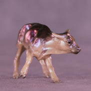 Triple Text OOAK Chip Cow by Erin Corbett VV26