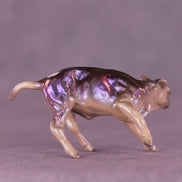 Triple Text OOAK Chip Cow by Erin Corbett VV26