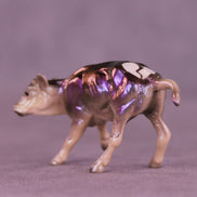 Triple Text OOAK Chip Cow by Erin Corbett VV26