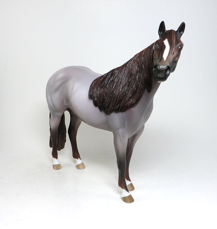 red roan ish model horse