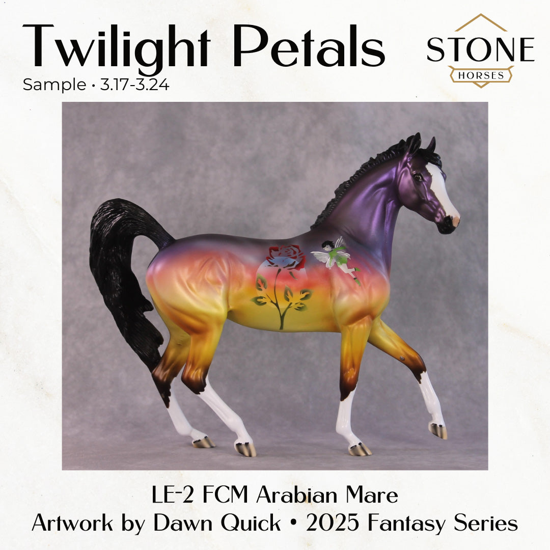 SAMPLE Twilight Petals LE-2 FCM Arabian Mare by Dawn Quick SS0326
