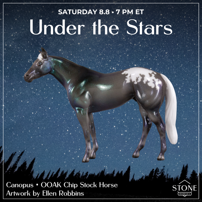 Canopus OOAK Chip Stock Horse by Ellen Robbins SCD26
