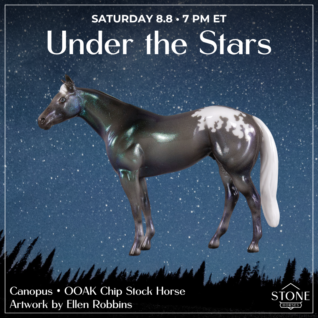 Canopus OOAK Chip Stock Horse by Ellen Robbins SCD26