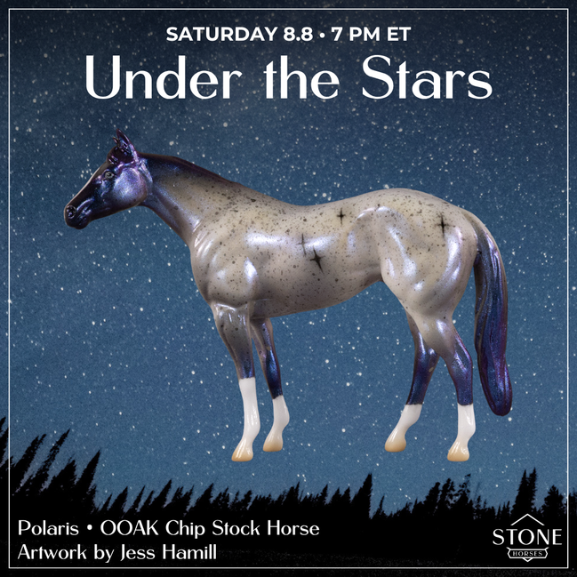 Polaris OOAK Chip Stock Horse by Jess Hamill SCD26