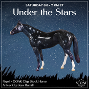 Rigel OOAK Chip Stock Horse by Jess Hamill SCD26