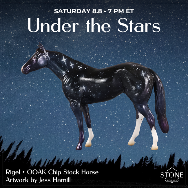 Rigel OOAK Chip Stock Horse by Jess Hamill SCD26