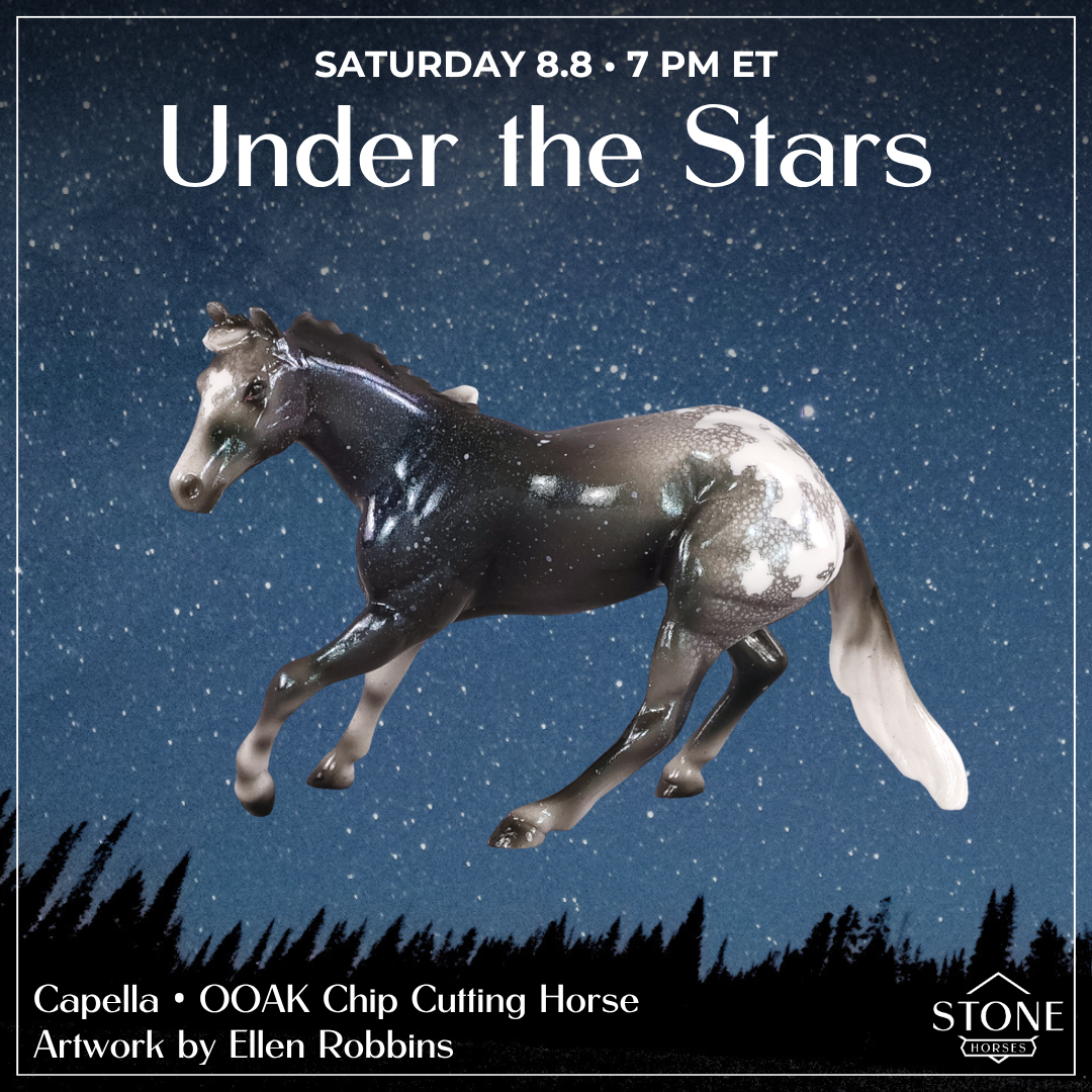 Capella OOAK Chip Cutting Horse by Ellen Robbins SCD26