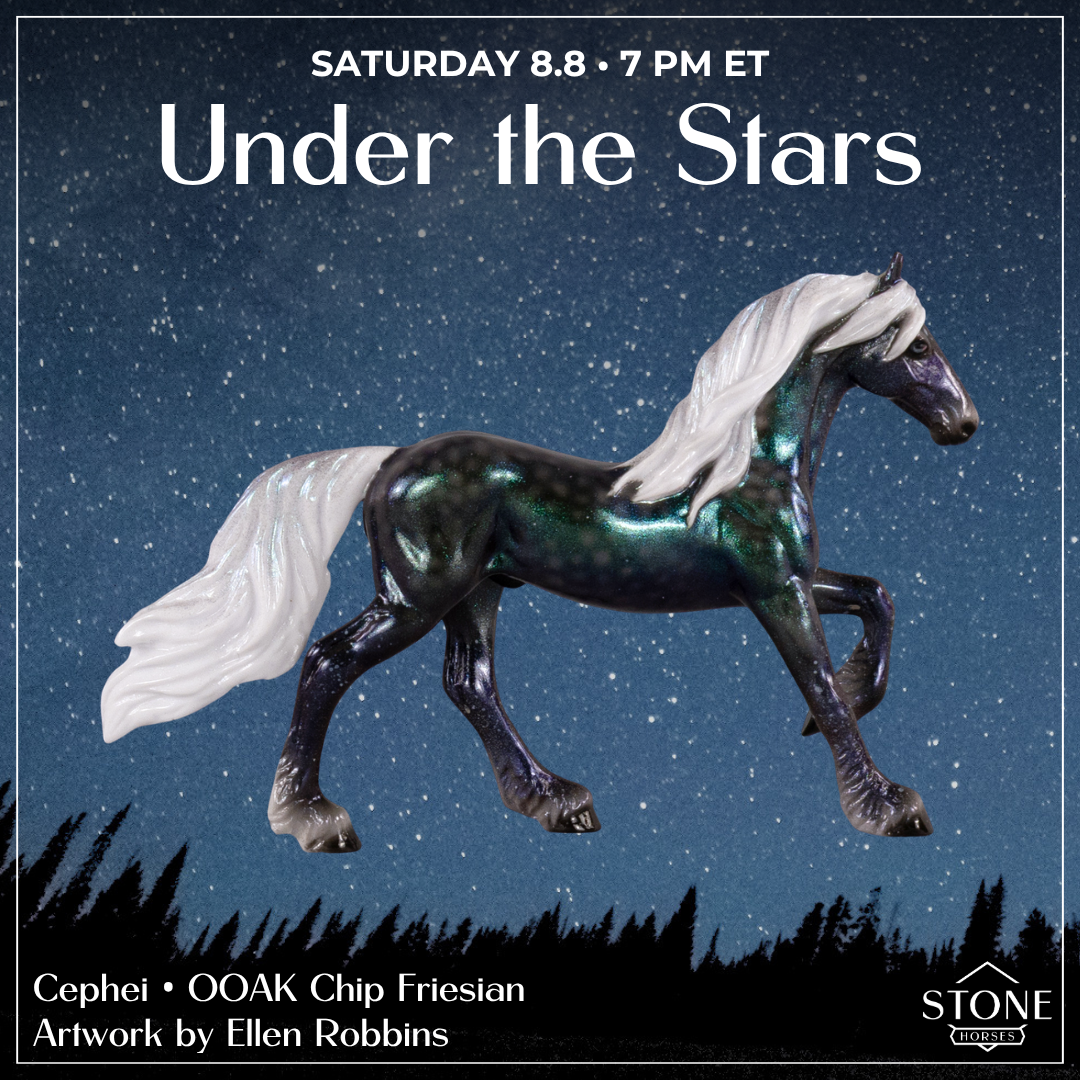 Cephei OOAK Chip Friesian by Ellen Robbins SCD26