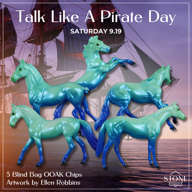 Talk Like A Pirate Day OOAK Chips by Ellen Robbins SCD26