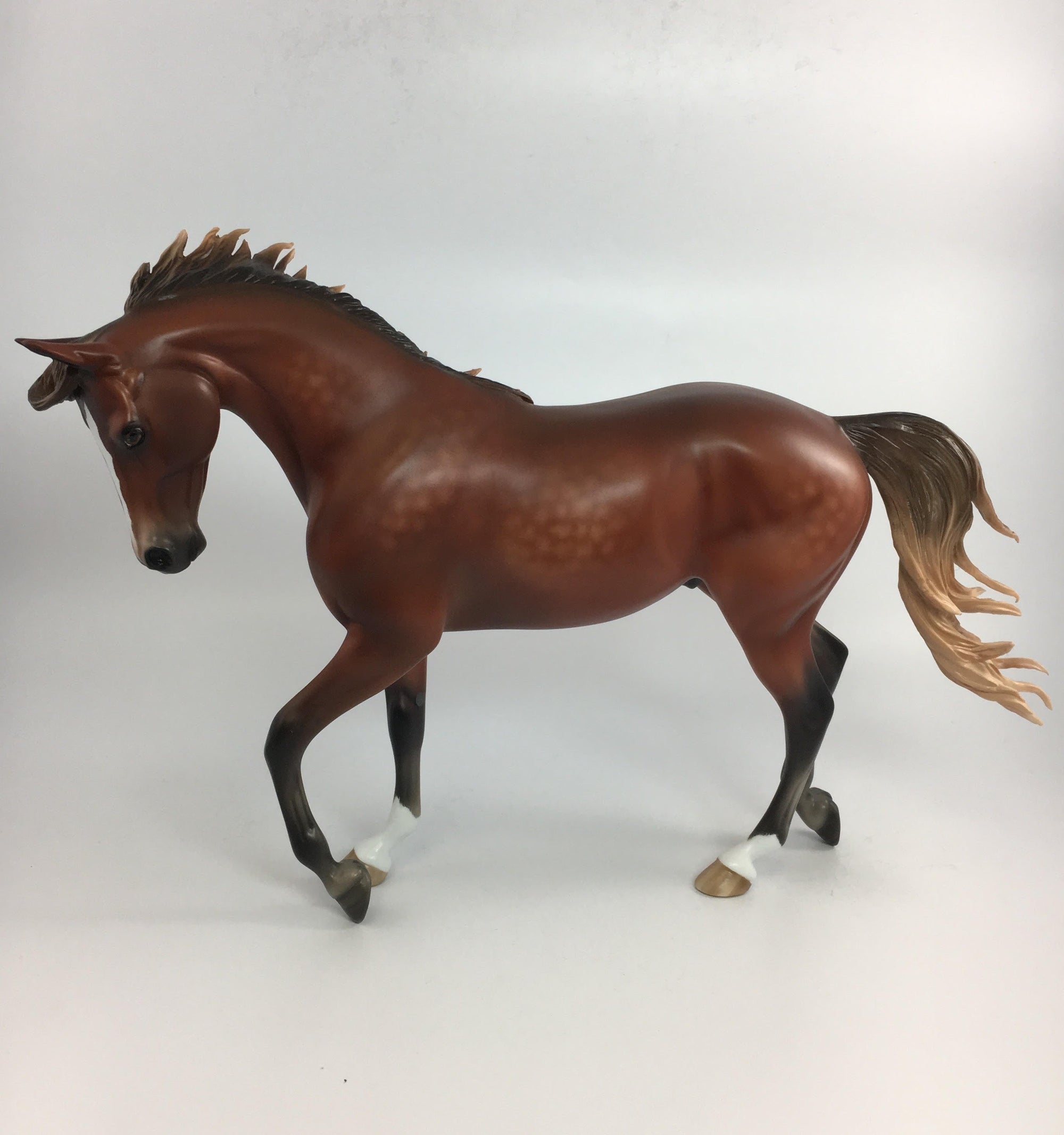 WALTZ WITH ME~OOAK DAPPLE SILVER BAY THOROUGHBRED MODEL HORSE BY SHERYL LEISURE 9/27/17