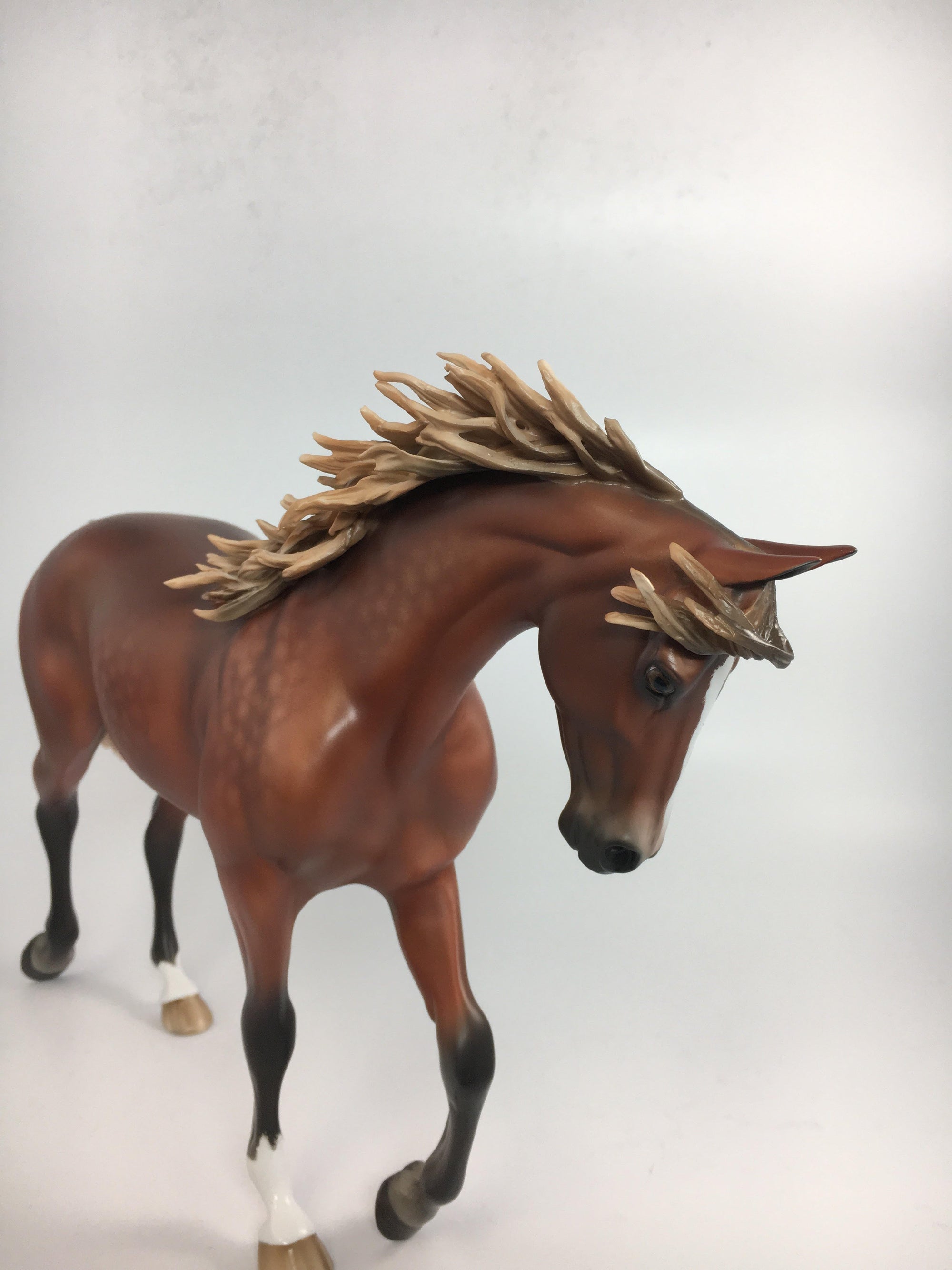 WALTZ WITH ME~OOAK DAPPLE SILVER BAY THOROUGHBRED MODEL HORSE BY SHERYL LEISURE 9/27/17