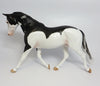 VAMPIRA-LE-6 BLACK AND WHITE PINTO PALOUSE MODEL HORSE BY SHERYL LEISURE  LHS 17