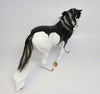 VAMPIRA-LE-6 BLACK AND WHITE PINTO PALOUSE MODEL HORSE BY SHERYL LEISURE  LHS 17