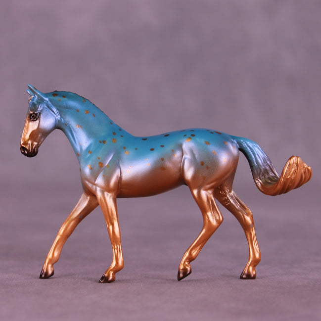 Verdigris OOAK FCM Chip Warmblood by Ellen Robbins HS25