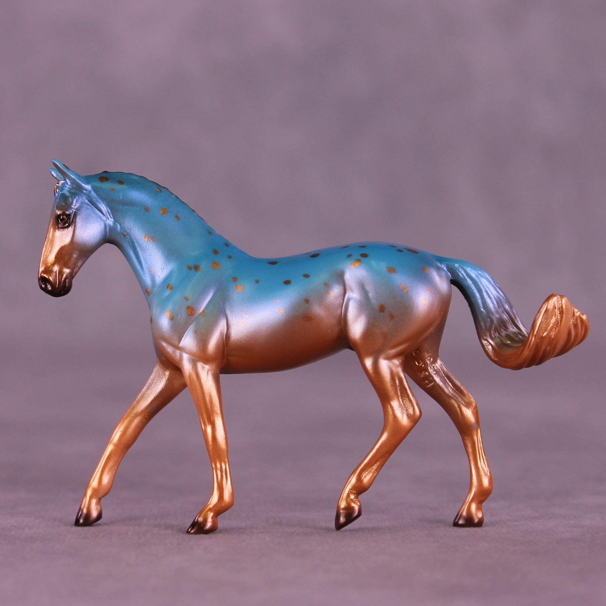 Verdigris OOAK FCM Chip Warmblood by Ellen Robbins HS25