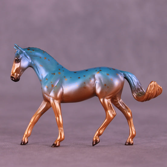 Verdigris OOAK FCM Chip Warmblood by Ellen Robbins HS25