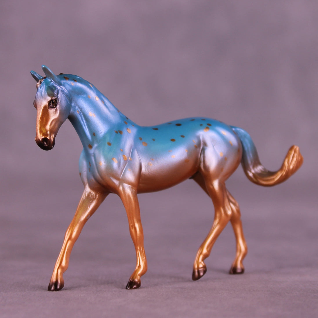 Verdigris OOAK FCM Chip Warmblood by Ellen Robbins HS25
