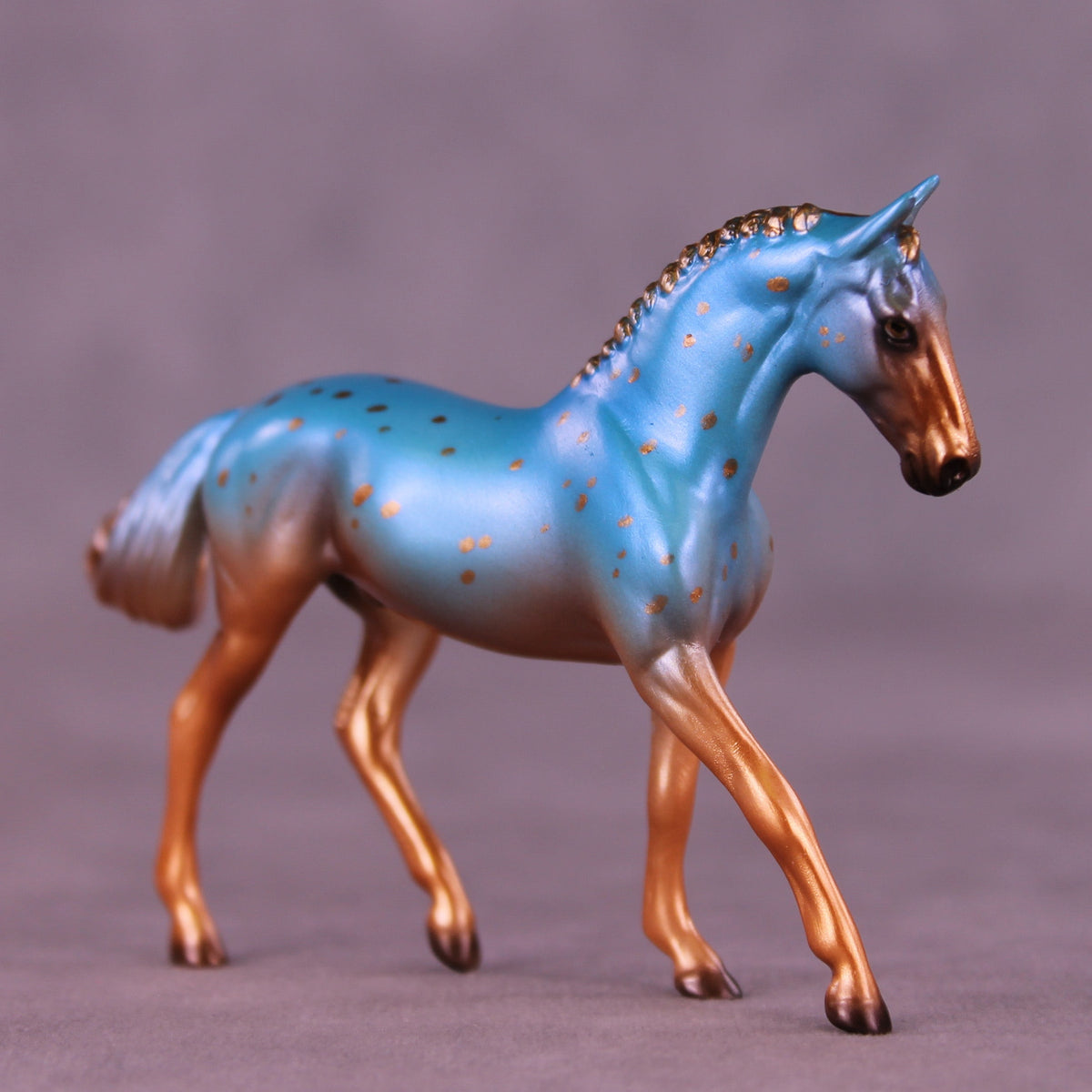 Verdigris OOAK FCM Chip Warmblood by Ellen Robbins HS25