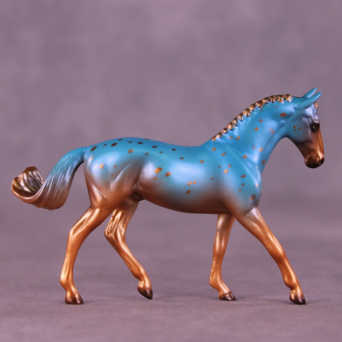 Verdigris OOAK FCM Chip Warmblood by Ellen Robbins HS25