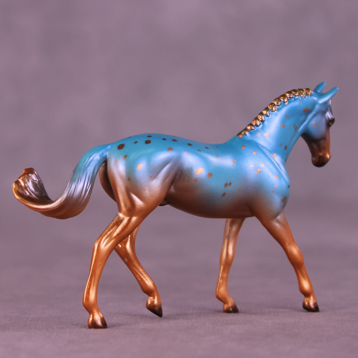 Verdigris OOAK FCM Chip Warmblood by Ellen Robbins HS25