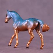 Verdigris OOAK FCM Chip Warmblood by Ellen Robbins HS25