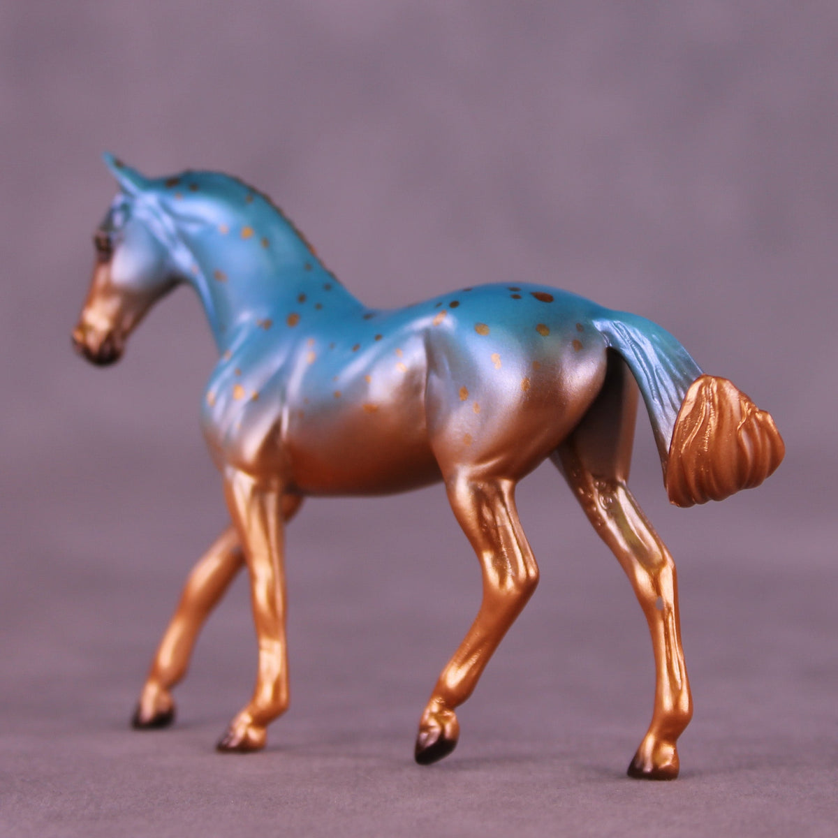 Verdigris OOAK FCM Chip Warmblood by Ellen Robbins HS25