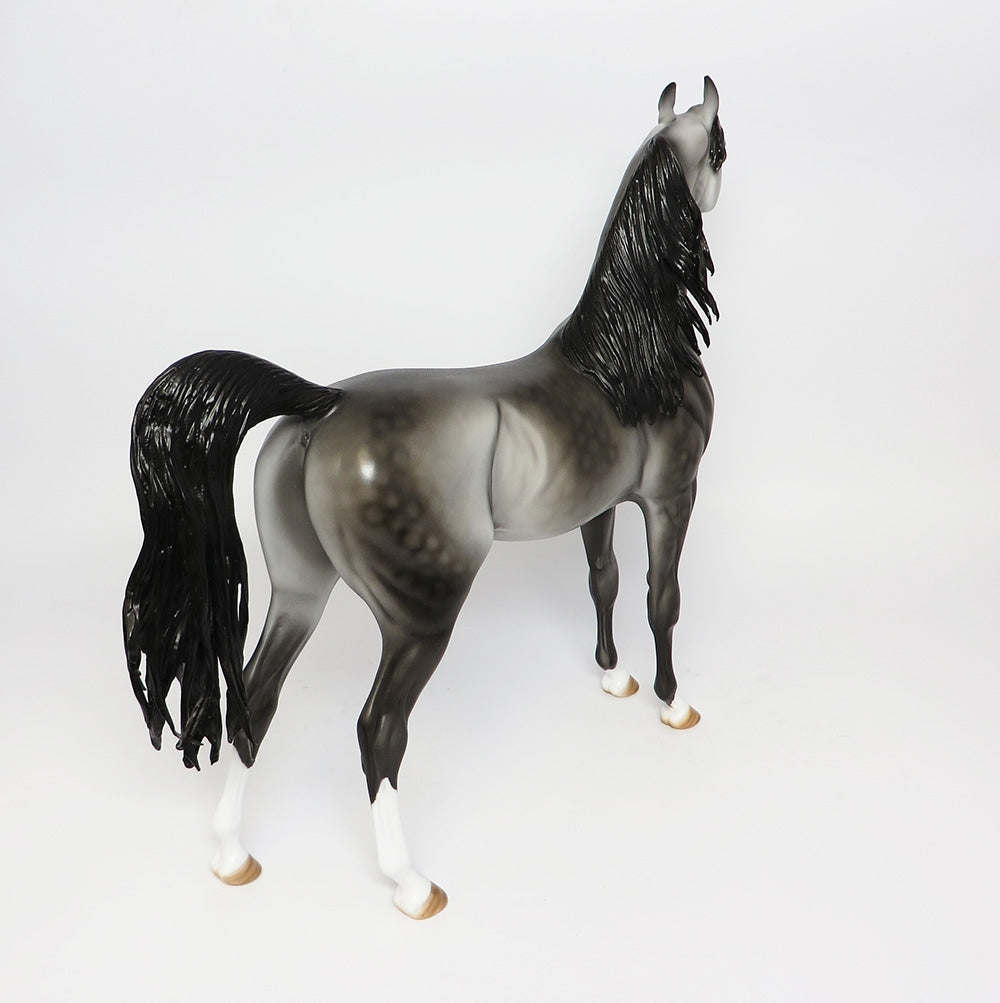 VIGILANTE~OOAK DAPPLE GREY ARABIAN MODEL HORSE BY DAWN QUICK WHS 2017