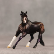 Violet Flash OOAK Chip Cutting Horse by Anna Rieck SHCF26