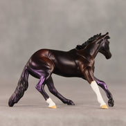 Violet Flash OOAK Chip Cutting Horse by Anna Rieck SHCF26