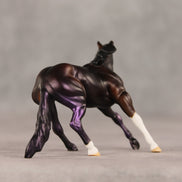 Violet Flash OOAK Chip Cutting Horse by Anna Rieck SHCF26