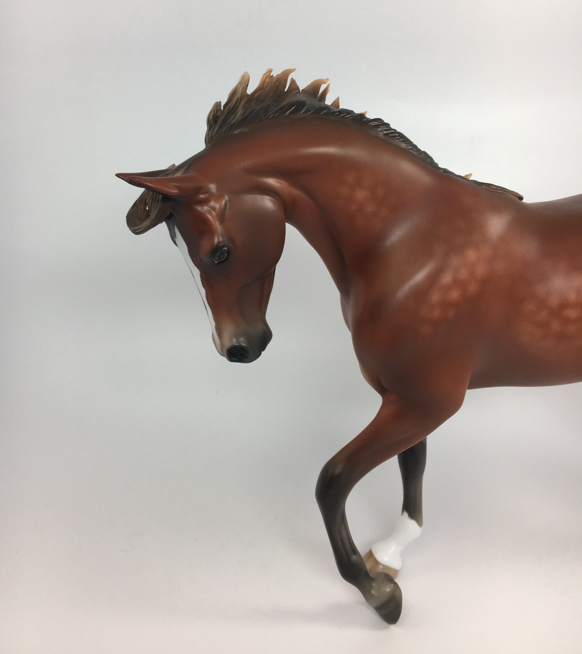 WALTZ WITH ME~OOAK DAPPLE SILVER BAY THOROUGHBRED MODEL HORSE BY SHERYL LEISURE 9/27/17