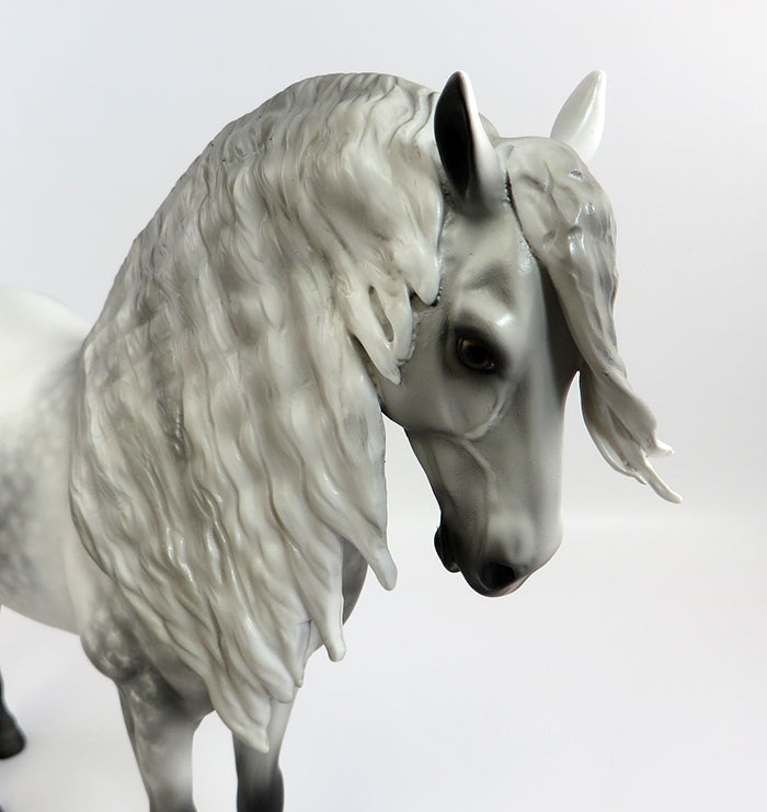 WELKER-OOAK STAR DAPPLE GREY ANDALUSIAN BY SHERYL LEISURE 2/5/17