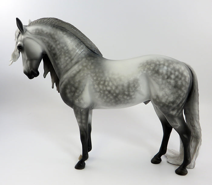 WELKER-OOAK STAR DAPPLE GREY ANDALUSIAN BY SHERYL LEISURE 2/5/17