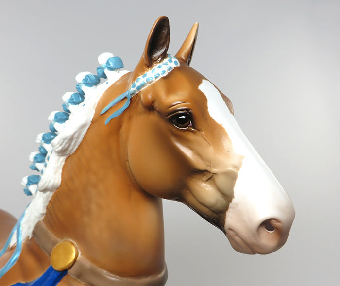 WESLEY-LE-4 SORREL TROTTING DRAFTER MODEL HORSE EQ 2016 7/28