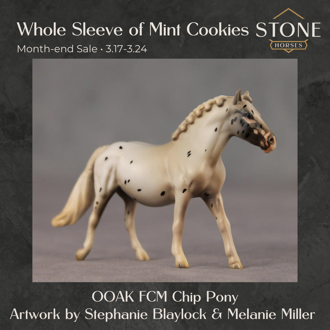 Whole Sleeve of Mint Cookies OOAK EFCM Chip Pony by Stephanie Blaylock SS0326