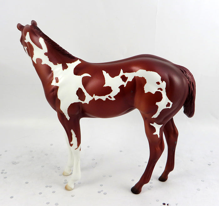 WILDCAT-LE-4 CHESTNUT PAINT WEANLING MODEL HORSE 2/7
