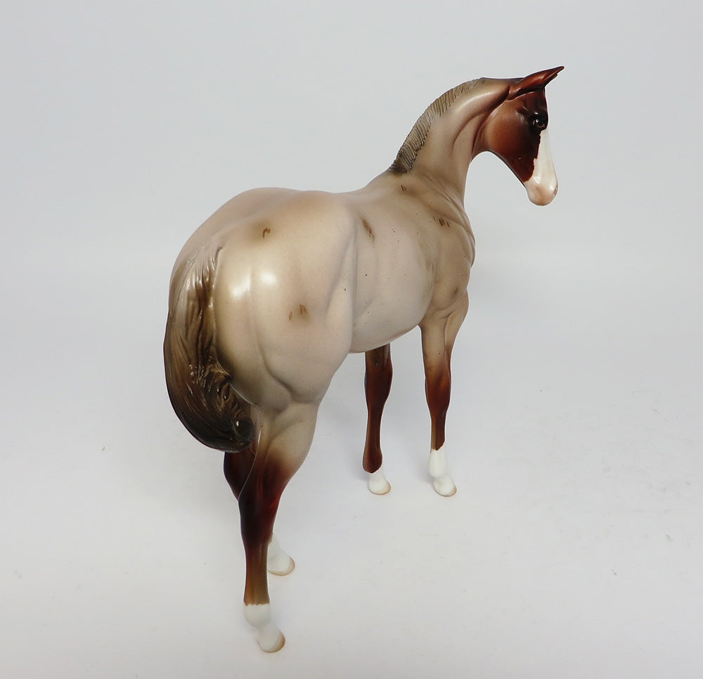 WIND CAVE-OOAK ROAN WEANLING MODEL HORSE EQ 2017