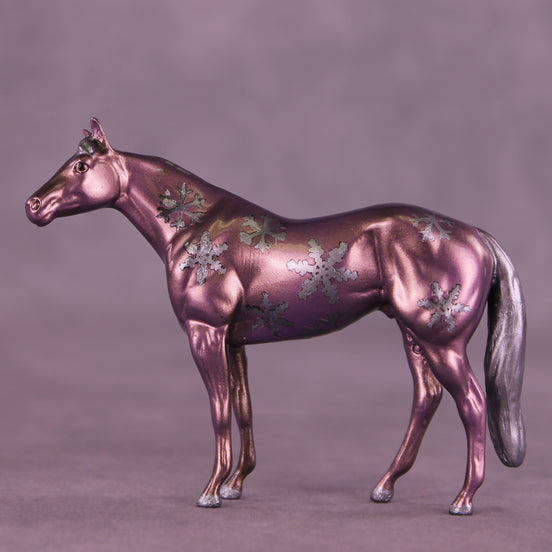 Winter Whimsy OOAK Chip Stock Horse by Anna Rieck HS25