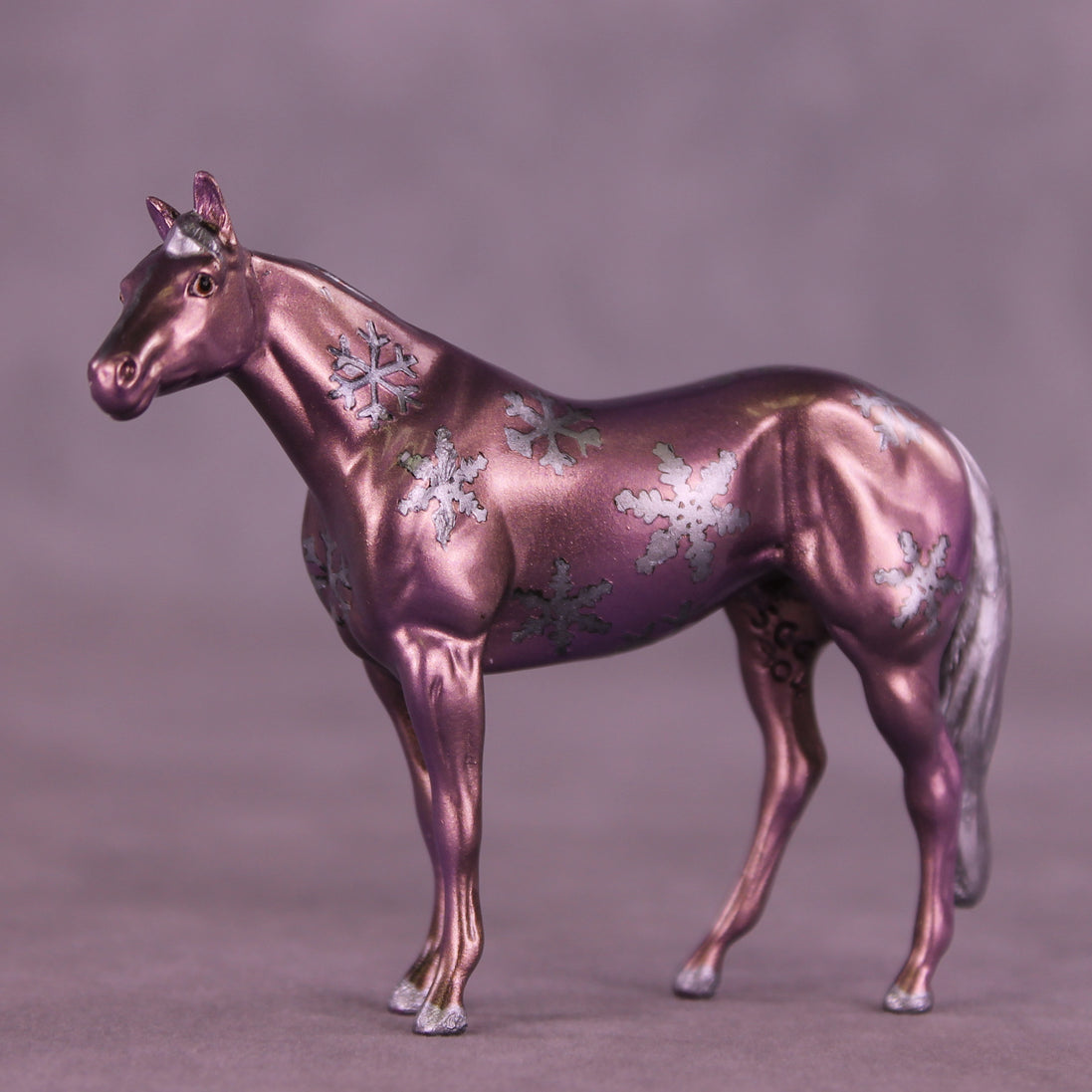 Winter Whimsy OOAK Chip Stock Horse by Anna Rieck HS25