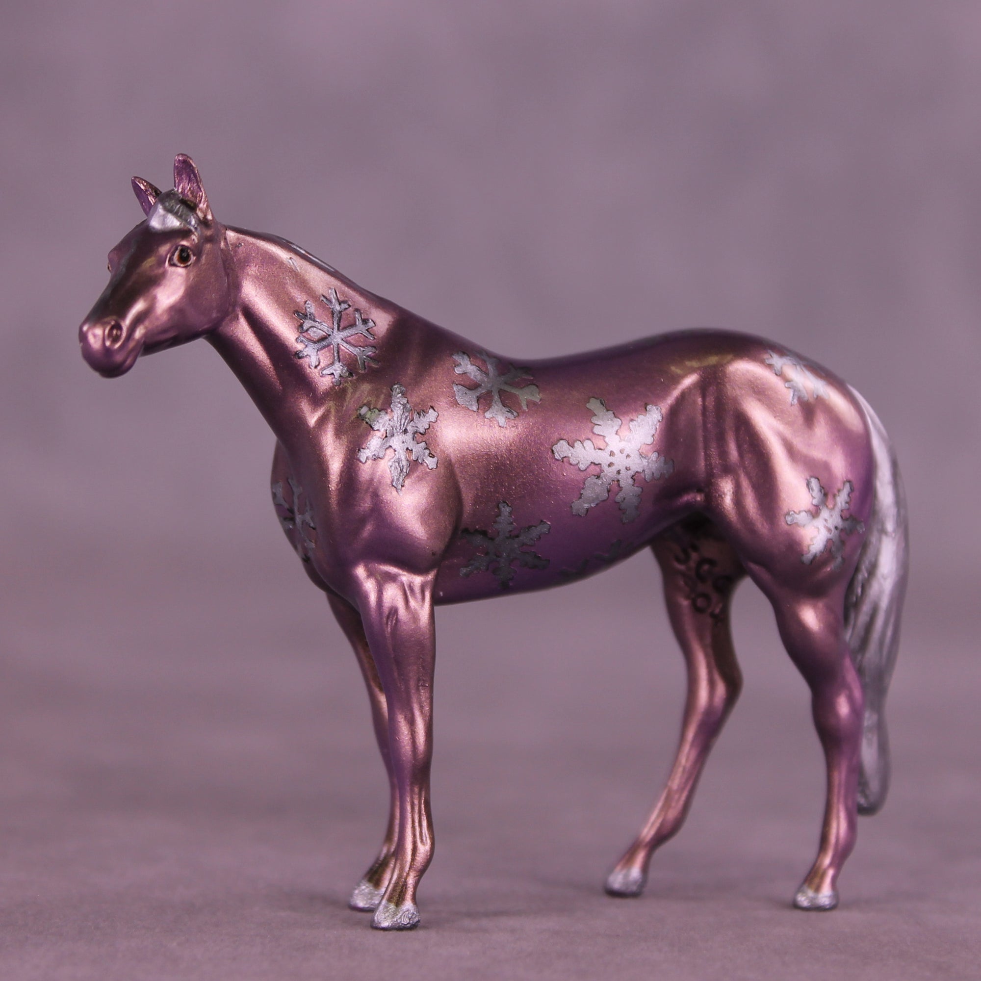 Winter Whimsy OOAK Chip Stock Horse by Anna Rieck HS25