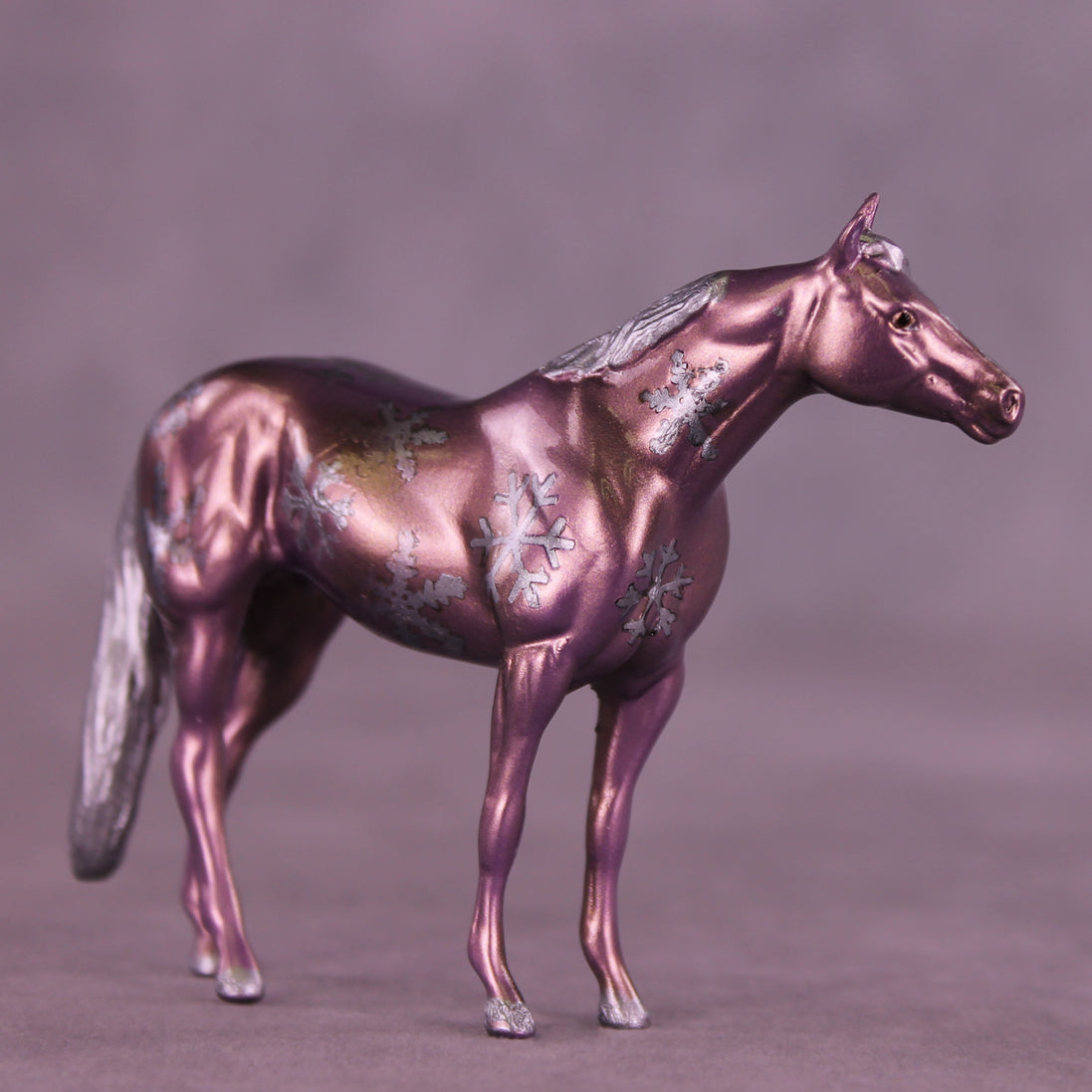 Winter Whimsy OOAK Chip Stock Horse by Anna Rieck HS25