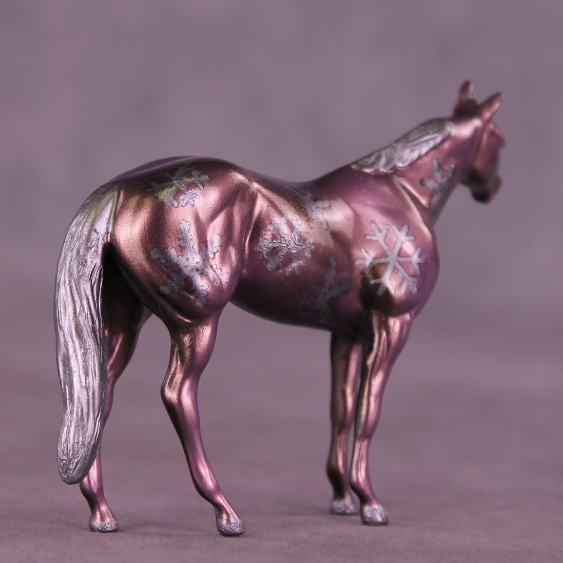 Winter Whimsy OOAK Chip Stock Horse by Anna Rieck HS25