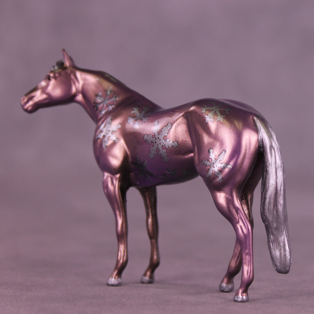 Winter Whimsy OOAK Chip Stock Horse by Anna Rieck HS25