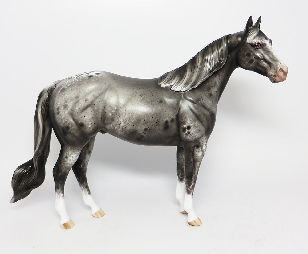 YANKEE-OOAK VARNISH APPALOOSA ISH MODEL HORSE EQ 2017