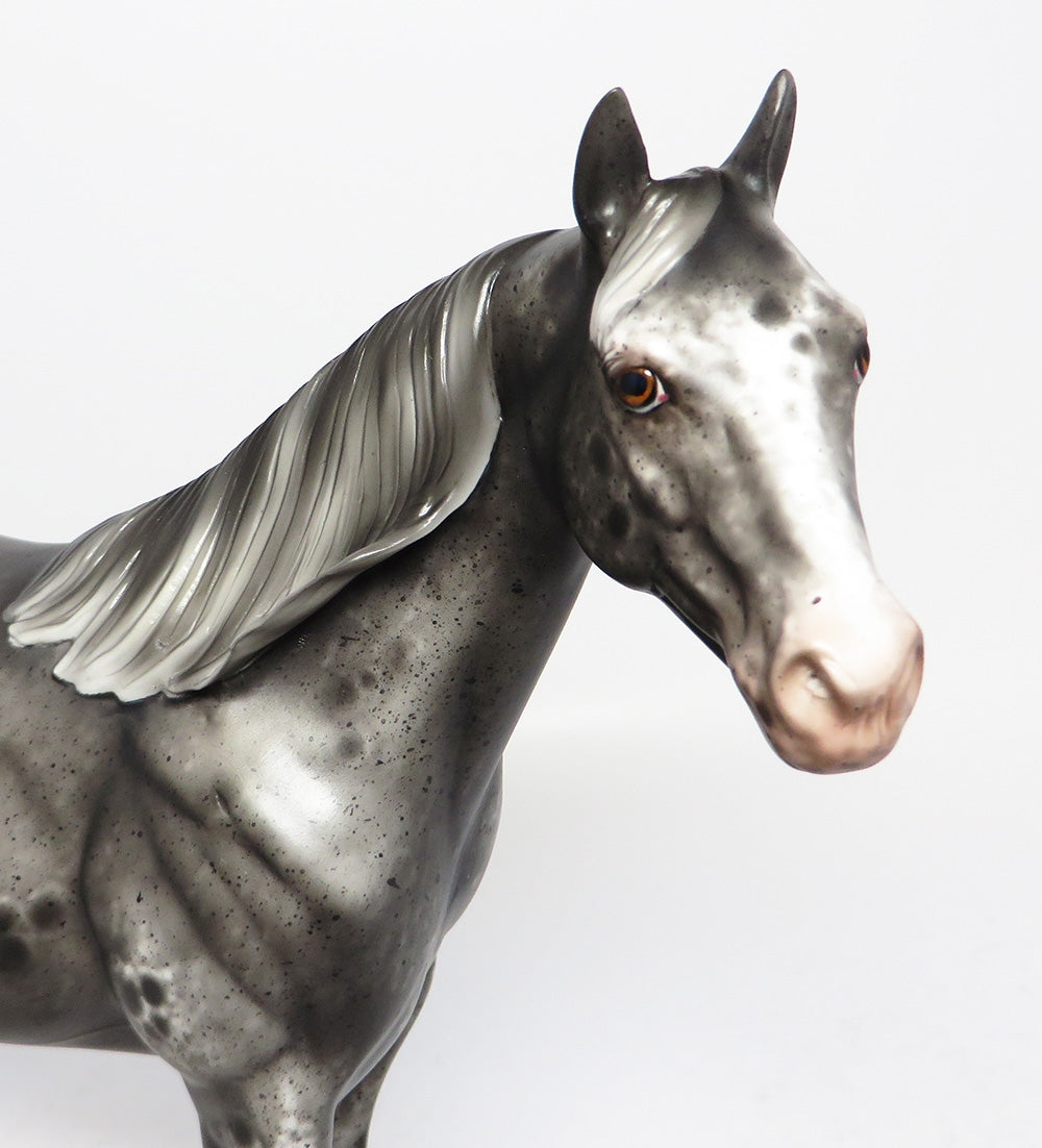 YANKEE-OOAK VARNISH APPALOOSA ISH MODEL HORSE EQ 2017