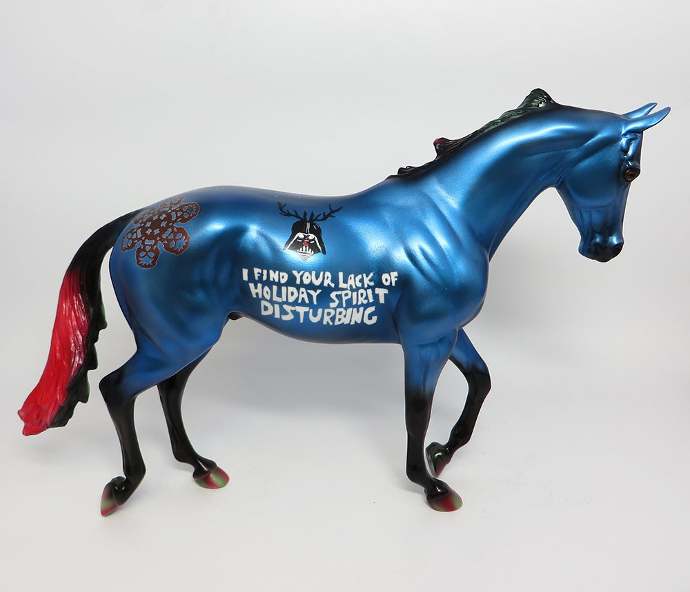 YODA-OOAK STAR WARS INFLUENCED THOROUGHBRED MODEL HORSE WHS 17