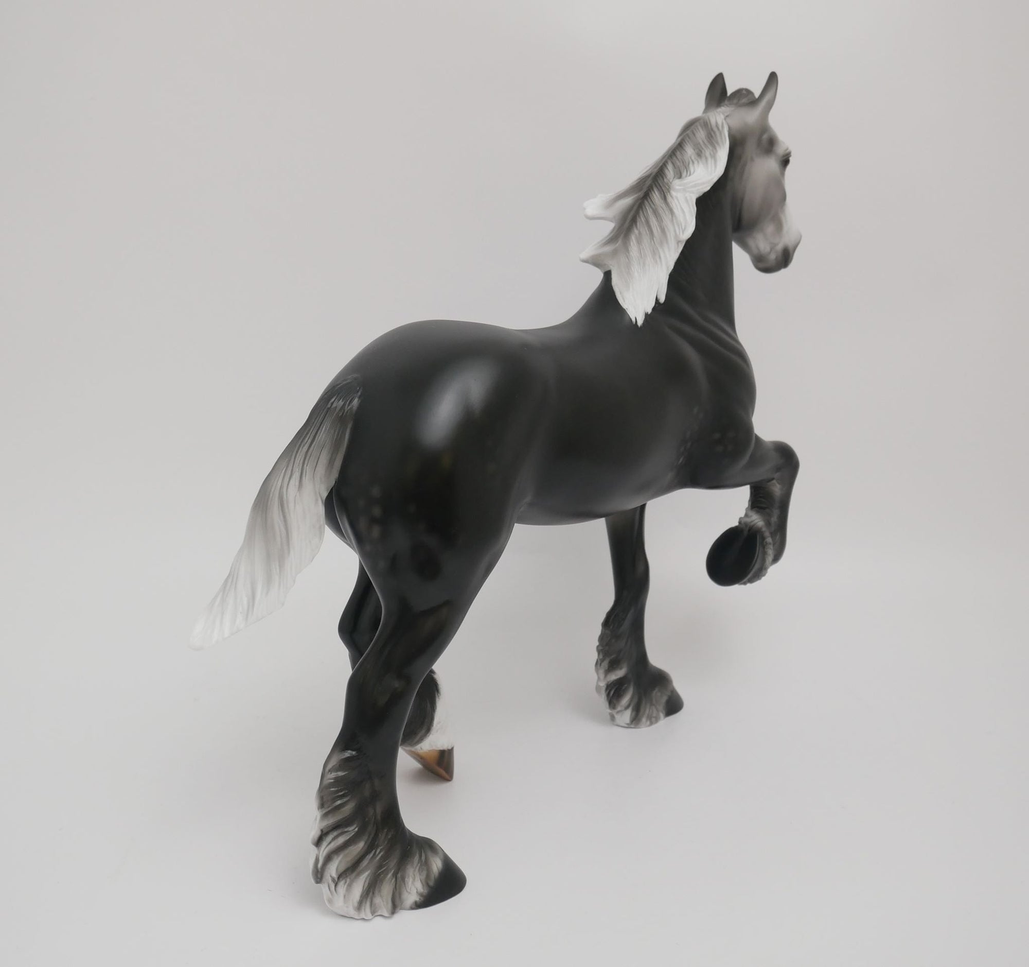 DARK CLOUD-OOAK DAPPLE GREY TROTTING DRAFTER BY AUDREY DIXON 6/1/20