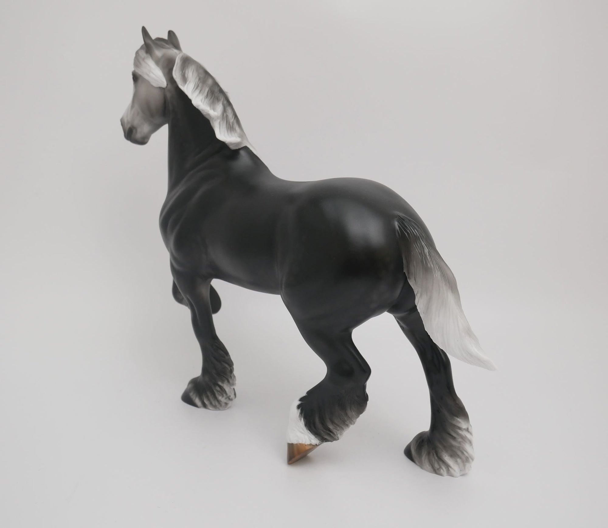 DARK CLOUD-OOAK DAPPLE GREY TROTTING DRAFTER BY AUDREY DIXON 6/1/20