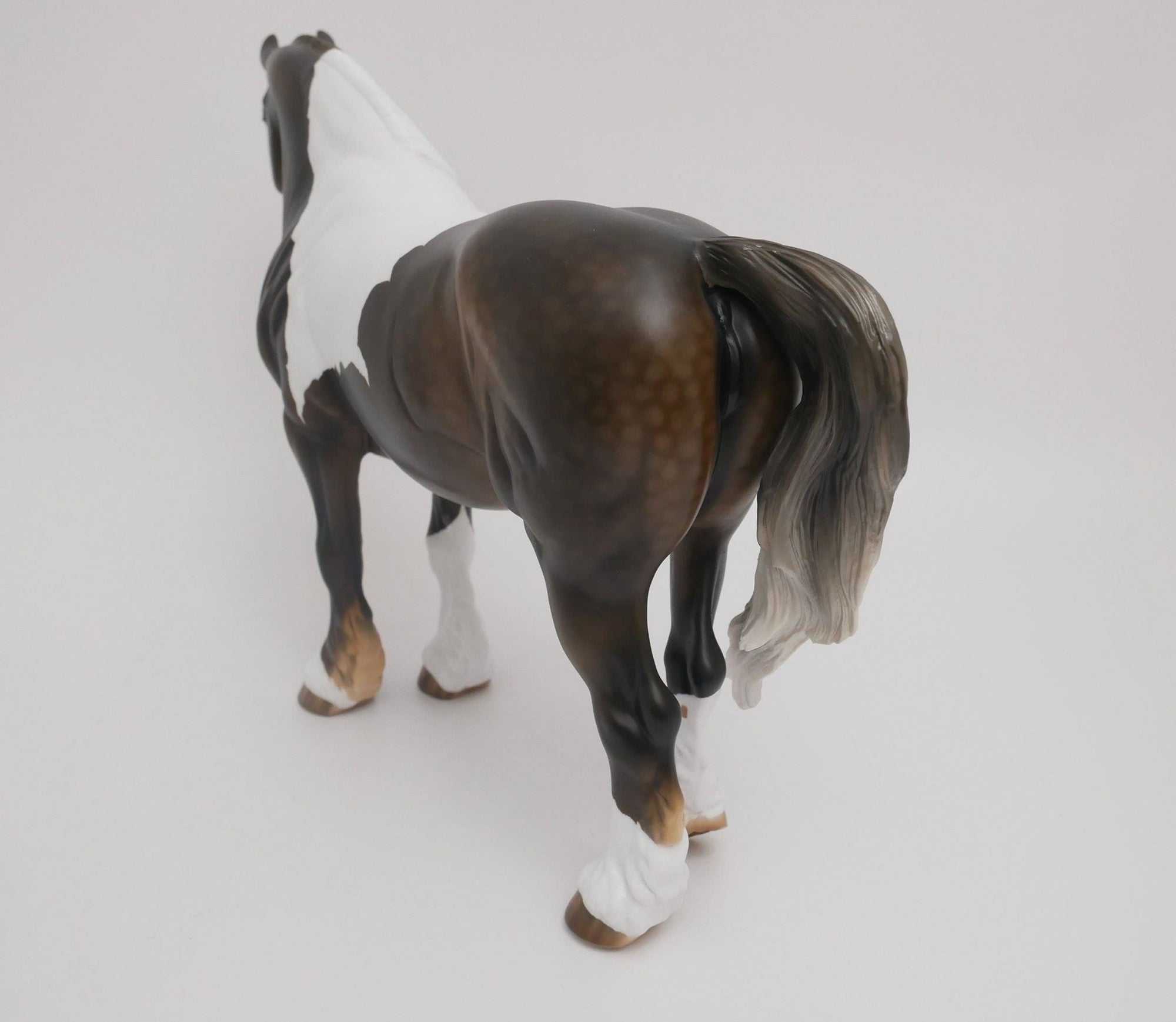 CHOCOLATE CREAM-OOAK BROWN BAY PINTO HEAVY DRAFT MARE BY AUDREY DIXON 6/1/20