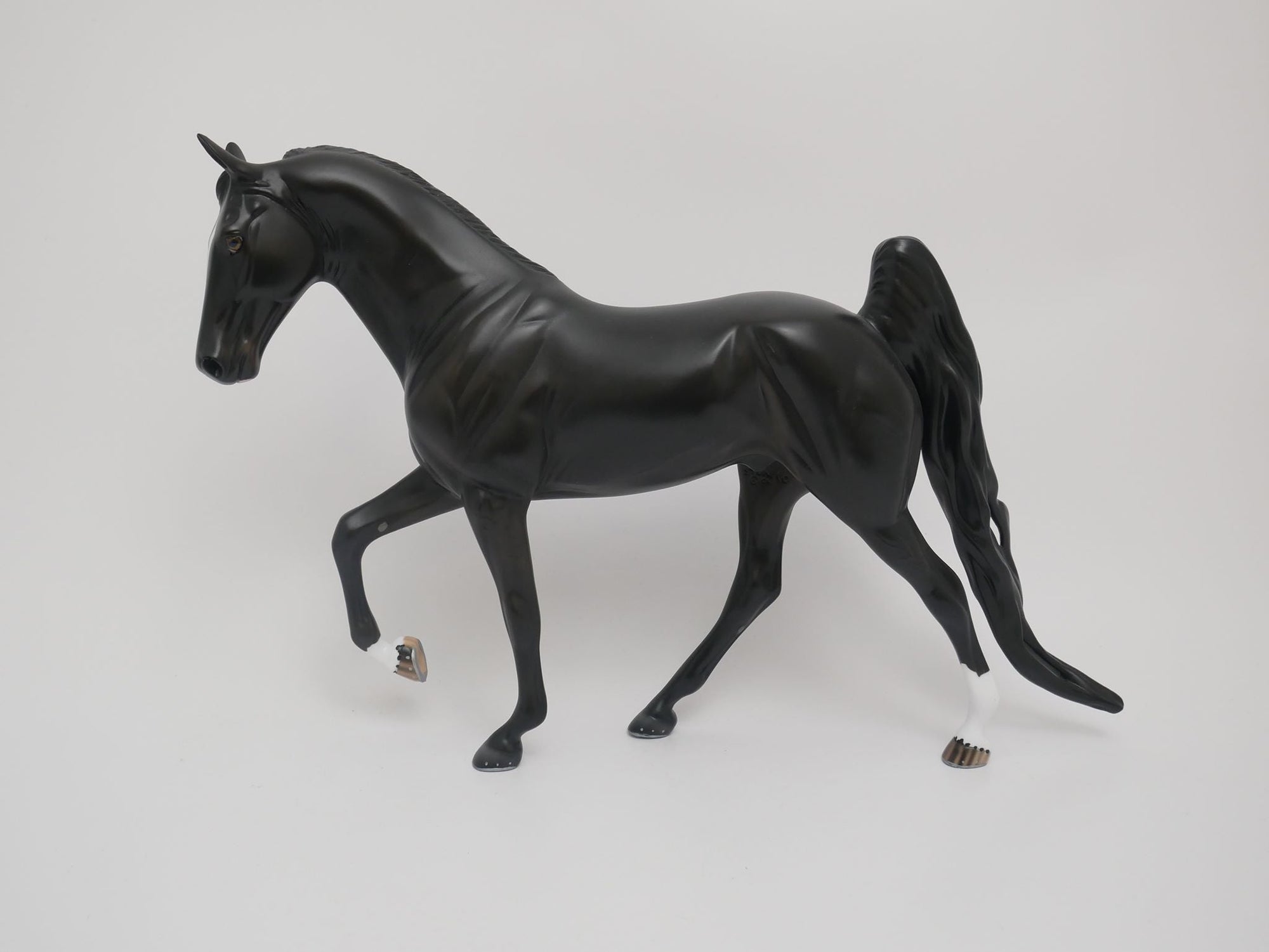 DARK KNIGHT-OOAK BLACK TENNESSEE WALKER BY AUDREY DIXON 6/2/20